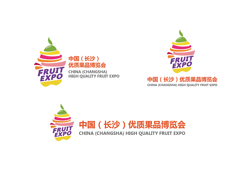優(yōu)質(zhì)果品博覽會標志組合設計