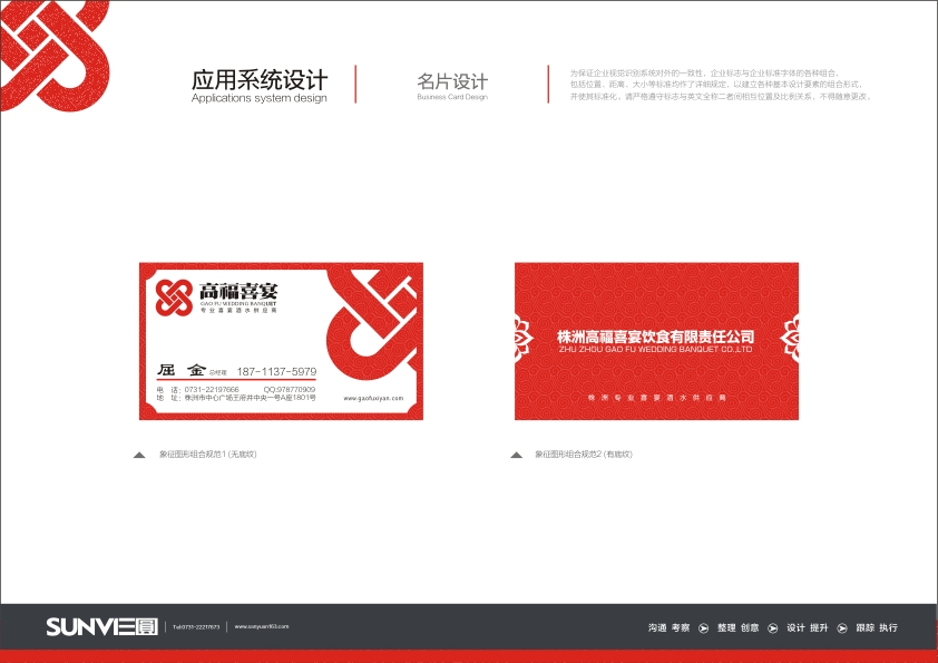 高福喜宴VI-名片設計